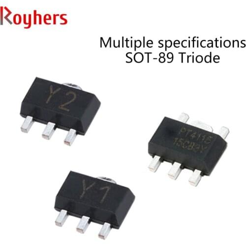 10Pcs SMD PNP Transistor NPN Power Triode MCR100-8 ME6206A30PG PJ1150UB33 PT4115 SS8550 Y2 TL431 XC6203E332PR SS8050 Y1 SOT-89