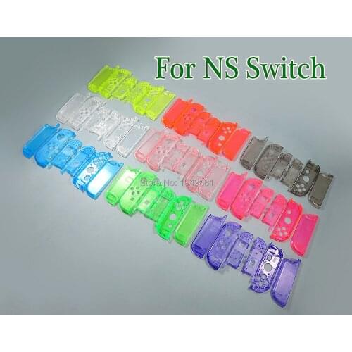 2sets Clear Plastic Housing Shell Protective handle Housing Hard Case Cover For Nintendo Switch NS Joy Con Transparent case