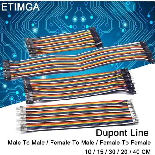 40pin Dupont Line Male To Male Female To Male Female To Female Jumper Wire Dupont Cable for Arduino DIY KIT 10 15 30 20 40CM