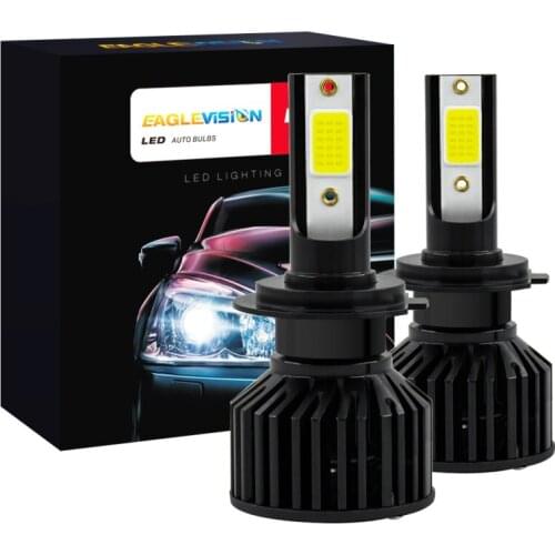V10 Car LED Fog Light 8000Lm Super Bright H1 H4 H7 H119005 9006 360°lighting Waterproof Auto Fog Light Bulbs