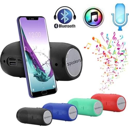 Bluetooth Speaker Portable Outdoor Sport Loudspeaker Wireless Mini Stereo Sound Bar TF FM Radio Subwoofer Column Speakers