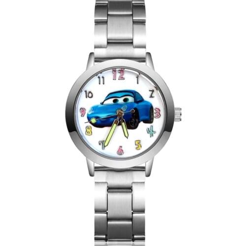 Cute Cartoon Style Children Watches Kids Student Girls Boys Quartz Metal Steel Wrist Watch JA218