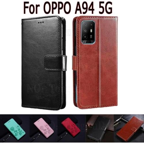 Wallet Case For OPPO A94 5G CPH2211 Cover Etui Flip Stand Leather Book Funda On OPPO A 94 Magnetic Card Phone Case Hoesje Capa
