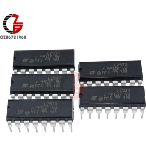L293D Stepper Motor Driver PUSH-PULL FOUR CHANNEL MOTOR DRIVER IC 36V 600mA
