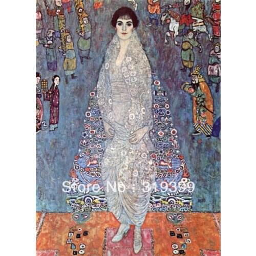Gustav Klimt Oil Painting reproduction on Linen Canvas,Portrait of Elisabeth Baroness Bachofen-Echt,Free DHL ship ,handmade,MQ