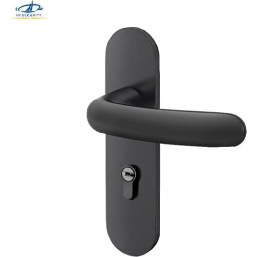 HFSECURITY Wooden Metal Door Lock Aluminum Key Double Cylinder Locks Safety Back Lock Function Indoor Electric Door Locks