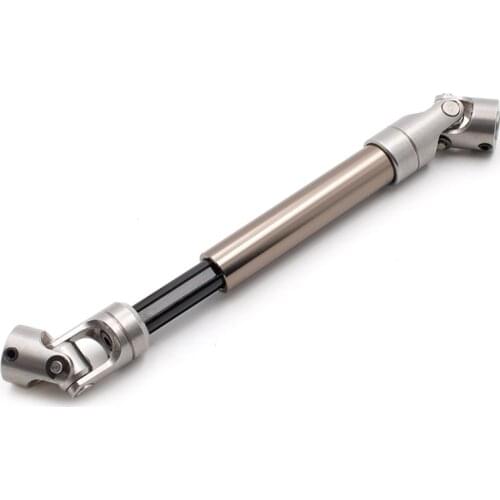 KYX Racing Adjustable 110mm-130mm Stainless Center Drive Shaft Upgrades Parts Accessories for RC Trucks Tractor Tamiya Scania