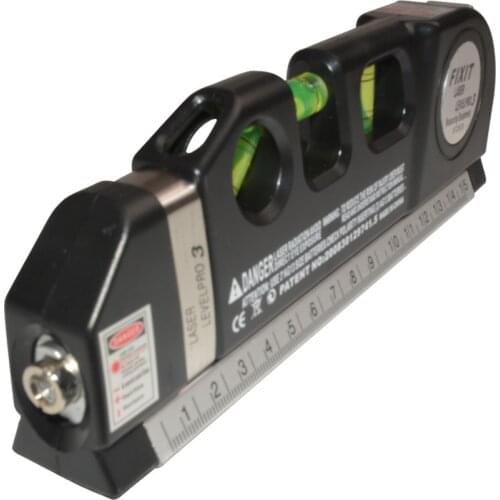 Laser Level Vertical Measure Tape Meter Adjusted Multifunctional Standard Ruler Horizontal Lasers Cross Lines Instrument Dropshi