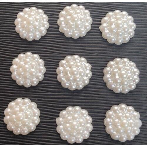 Hot 80pcs/lot Flatback Pearl Christmas Craft Cardmaking Christmas Wedding Decoration