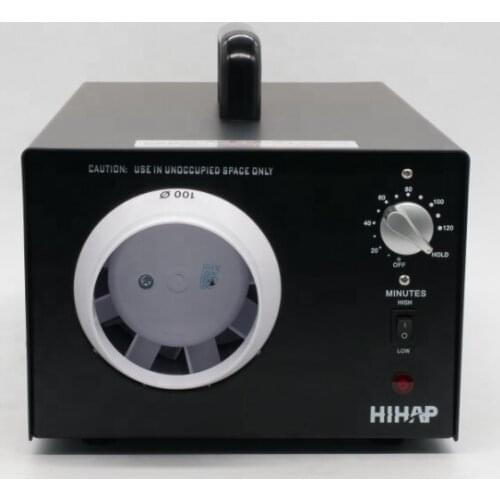 Powerful 7g-14g/h ozone generator with exhaust fan for ventilation