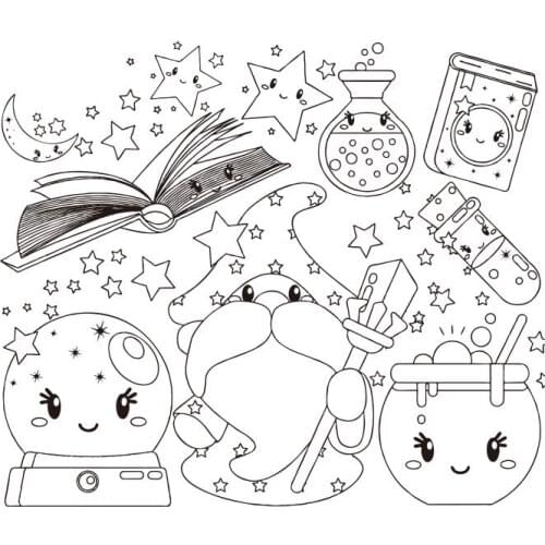 Cartoon Christmas Transparent Clear Stamps for DIY Scrapbooking/Card Making/Kids Christmas Fun Decoration ST0488