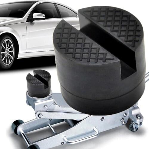 Floor Slotted Car Rubber Jack Pad Frame Protector Adapter Jacking Tool Pinch Weld Side Lifting Disk For Audi Mercedes Ford Lada