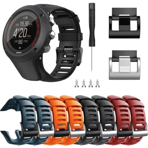 New style! Strap For SUUNTO Ambit 1/2/2R/2S/3/3p/3s/3R Watch Rubber Wristband Screwdriver Watch Accessories Quick install strap
