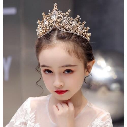 2020 New Childrens Crown Hair Band Girl Birthday Party Performance High-end Hair Accessories