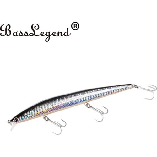 BassLegend -Saltwater Lure Seashot Minnow Pike Seabass Lure 175mm/145mm Dural Weight