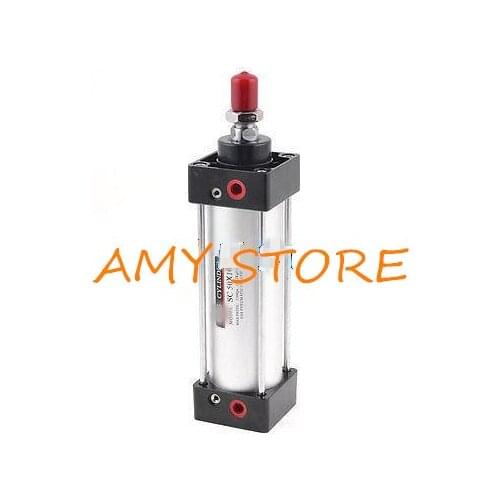 SC50-100 SC 50mm Bore 100mm Stroke Screwed Piston Rod Air Cylinder SC 50 x 100