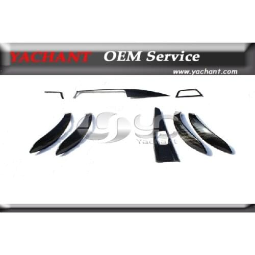 Dry Carbon Interior Trim Kit 8 pcs Fit For 2012-2014 F30 F35 3 Series LHD