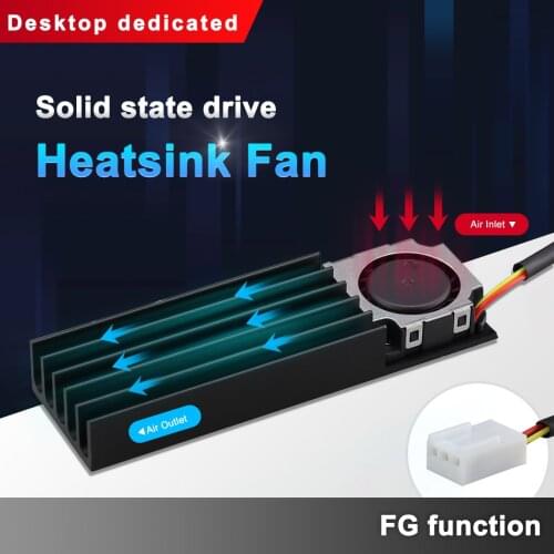 1PCS M.2 SSD NVMe Heat Sink M2 2280 22110 Solid State Hard Disk Aluminum Heatsink with Thermal Pad Desktop PC Thermal Gasket