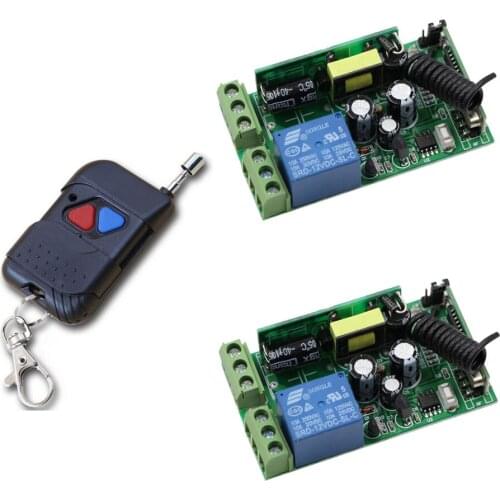 Smart Home AC 85V 110V 120V 220V 250V 1CH 10A Relay RF Wireless Remote Control Switch With Transmitter For Learning Code