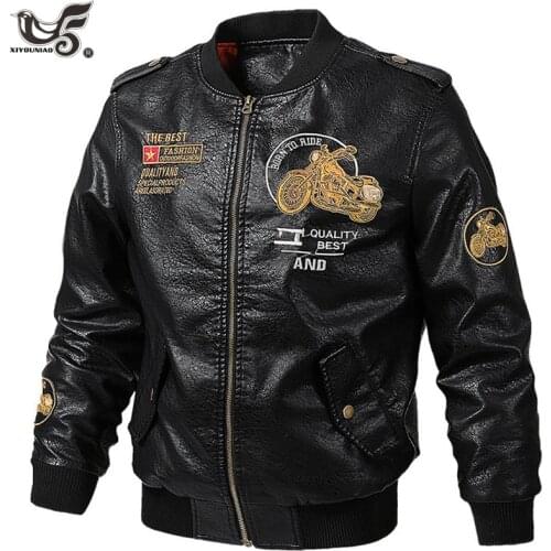 XIYOUNIAO Men's Faux Leather Jackets