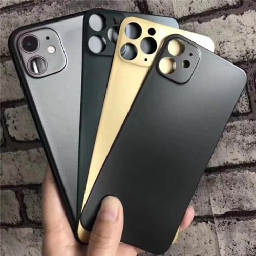 Real 3D Full Cover Curved Matte Back Cover With Camera Lens Soft Film For iPhone11 Pro MAX Rear Screen Protector