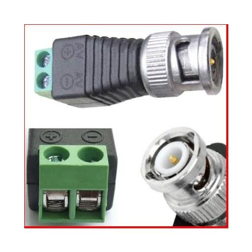 10xBNC Male to AV Terminals Plug CCTV Connector Adapter