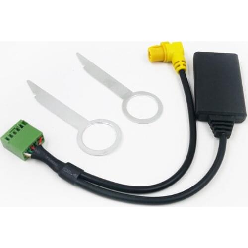 Biurlink MMI 3G AMI 12-pin Bluetooth AUX Cable Media Extend BT 5.0 Adapter Wireless Audio Input For Audi Q5 A6 A4 Q7 A5 S5