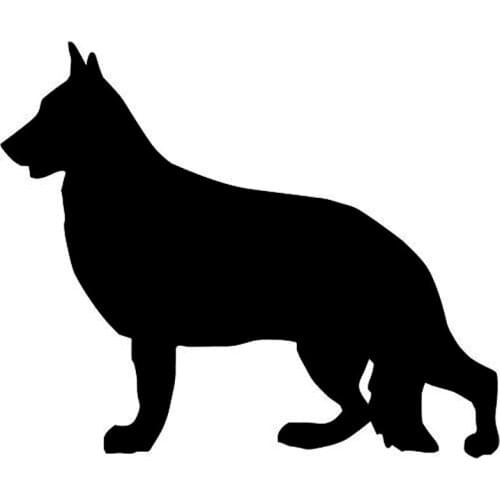 9.5*11.4CM German Shepherd Dog Animal Car Sticker Automobile Body Cover Scratch Decorative Stickers C6-0003