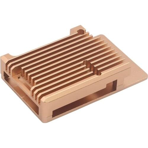 Aluminum Case for Raspberry Pi 4B Auto Cooling Metal Case with Heatsink Thermal Adhesive for Pi 4 Model B