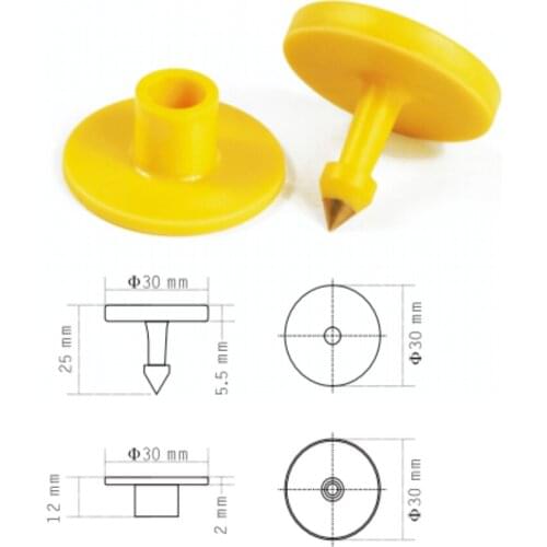 Free Shipping 50pcs H3 Chip UHF RFID Animal Electronic Ear Tag UHF Pig Cattle and Sheep Ear tag pliers