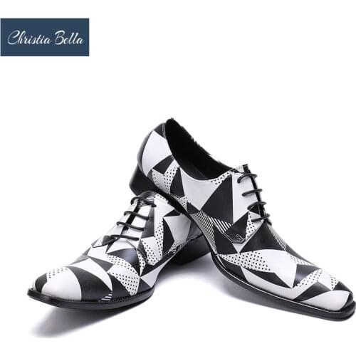 Christia Bella Lace Up Mens Wedding Shoes Fashon Patent Leather Dress Shoes Men Business Casual Party Shoes Career Work Shoes