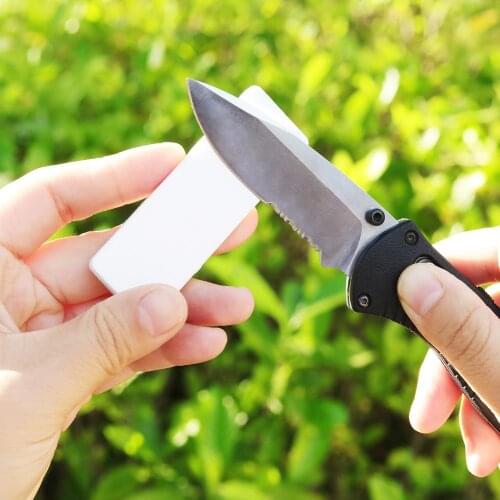 DMD Mini Double Side Whetstone-Diamond Ceramic Pocket Knife Sharpener Outdoor Knife Sharpener Diamond Abrasive Tools