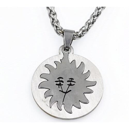 DGW Mens Sun Charm Stainless steel Pendant Necklace Chain Color Jewelry For Men Drop shipping