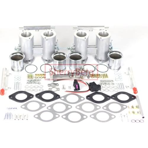 SherryBerg Dual DCOE KIT 40MM/42MM/45MM/48MM/50MM Throttle Bodies SET for Weber JENVEY Dellorto Solex Replace Carburetor Carb