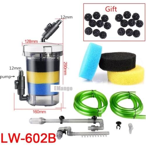 SUNSUN Aquarium Fish Tank Filter External Aquariu m Filter Bucket LW-602 LW-603