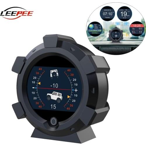 LEEPEE Brand Inclinometer For 4x4 Off-road Vehicle Auto Car Digital GPS Slope Meter High Precision Compass Speedometer Device