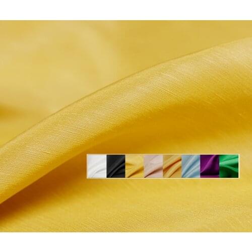 Red Raspberry 30momme Heavy Silk Linen Fabric Pure Colour Garment Materials Women Pants Dress Suits Sewing Cloth Freeshipping