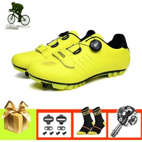Mountain Bike Shoes Self-locking Breathable Self-locking Women Cycling Sneakers Add SPD Pedals Sapatilha Ciclismo Mtb Bike Shoes