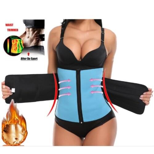 High Compression Zipper Latex Waist Cincher Corset Underbust Body Shapewear Abdominal Slimming Belts Women Waist Trainer