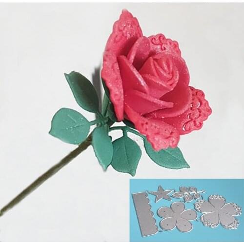Metal cutting mould for clip art rose cutting paper card cutting paper card metal mold flower tree
