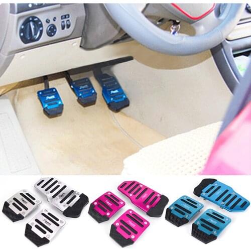 Car Brake Footrest Pedal Cover Non-Slip Aluminum Car Accelerator Footrest Pedal Brake Clutch Pad Accessories For Dropshipping