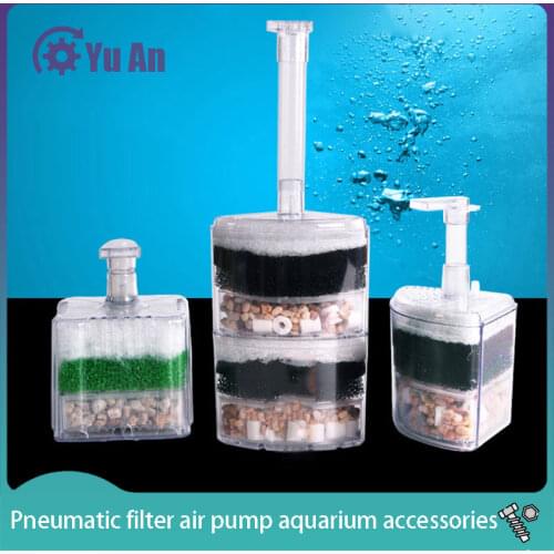 Filter Aquarium Filter Efficient Aquarium Internal Corner Fish Tank Filter Pneumatic Filtration Air Pump Aquarium Accessories