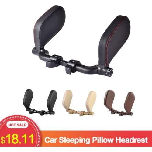 Car Sleeping Pillow Headrest Car Seat Neck Support For Child Cervical Spine Adjustable Width Height For Most Cars With Headrests