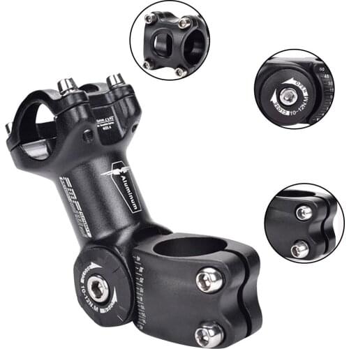 Adjustable Bicycle Stem 60 Riser 90 110 130mm * 25.4mm 31.8mm*90/120 Fiting Stem For XC MTB Mountain Road Bike Bicycle Cycling