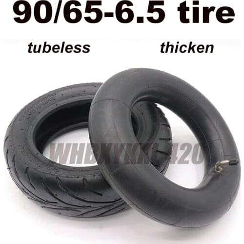 90 / 65-6.5 electric motorcycle scooter tires tubeless outer and inner rubber thickening non-slip rear-resistant