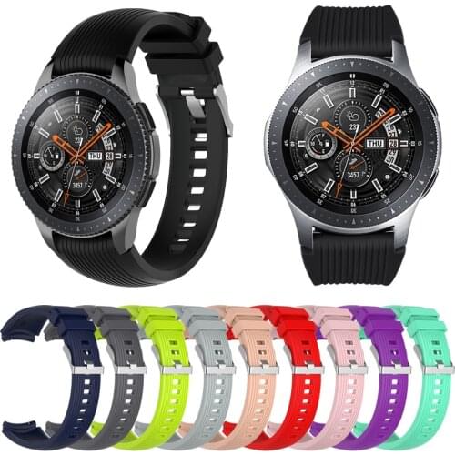 20/22mm Silicone Strap for Samsung Galaxy watch 42/46mm Gear S3 S2 Classic Band for Amazfit GTR/Huawei Watch 2 GT bracelet belt