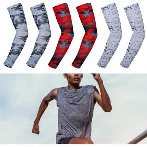 Sun Sleeves Soft Breathable Stretchy Cooling UV Protective Covers Sun Printed Sleeves for Outdoor Running Cycling Fishing
