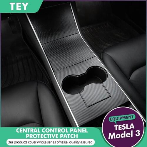 TEY Car Central Control Panel Protective Patch for Tesla Model 3 2020 Central Control three Patch Tesla Model Y