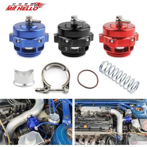 Universal Jdm 50mm V Band Blow Off Valve BOV Q Typer w/ Weld On Aluminum Flange No. BOV50TI