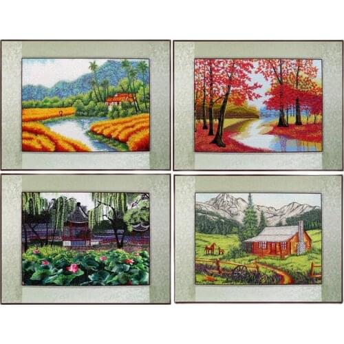 Suzhou Classical Embroidery Chinese traditional embroidery Embroidery finished /Home decoration painting Cross stitch painting